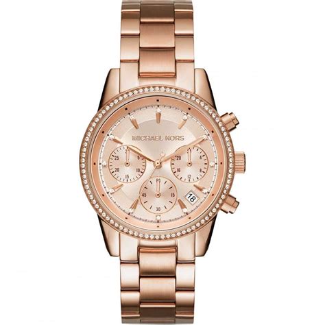 montre michael kors femme rose gold pas cher|michael kors watches for women.